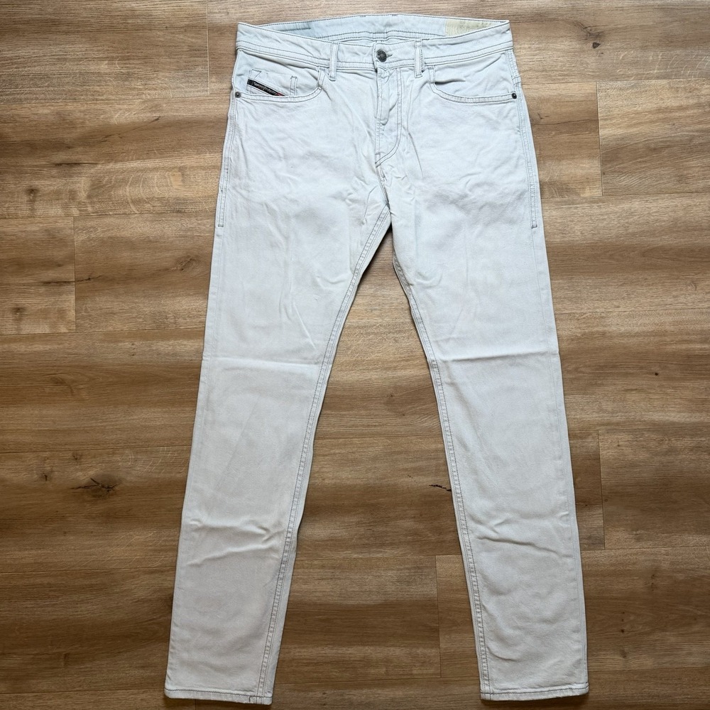 Diesel Jeans Men 33x32 Gray Thommer-SP Slim Skinny Fit Stretch Designer 0890E
